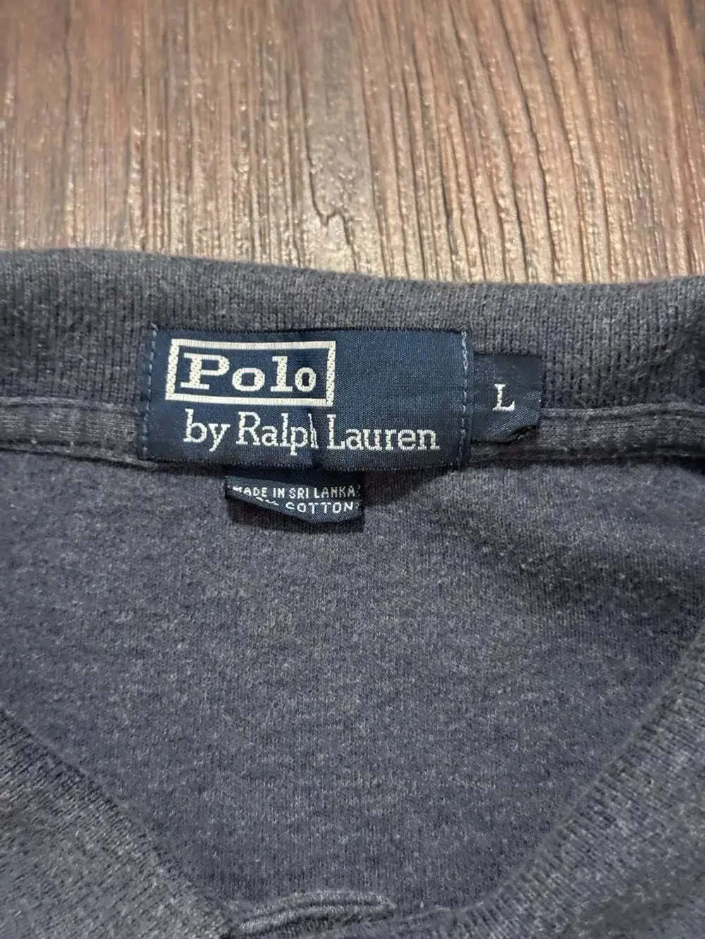 Men’s Polo Ralph Lauren Long Sleeve Polo Shirt Navy Blue Size Large